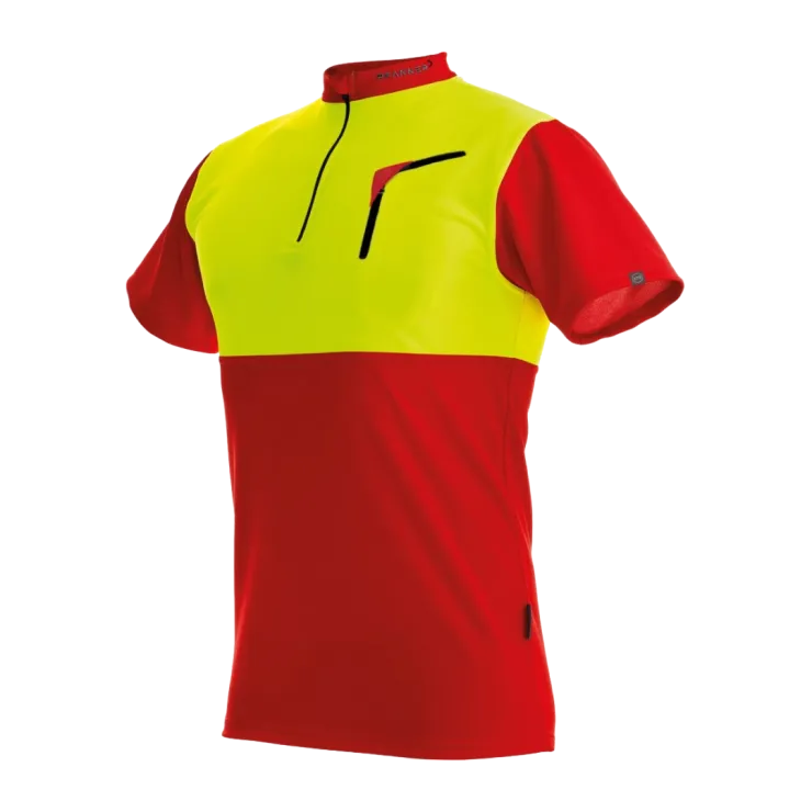 T-Shirt PFANNER Zipp-Neck manches courtes — 1