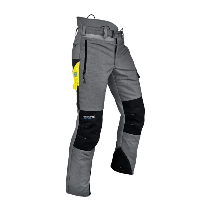 Pantalon anti-coupure PFANNER GLADIATOR VENTILATION - Classe 1 - Type A - Gris — 1
