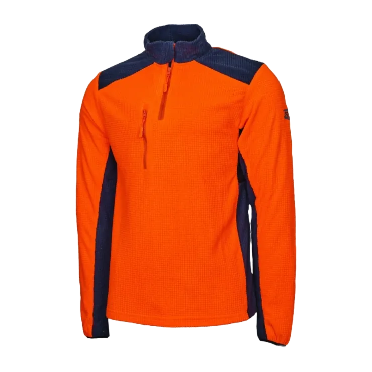 Polaire gaufrée SOLIDUR - Orange — 1