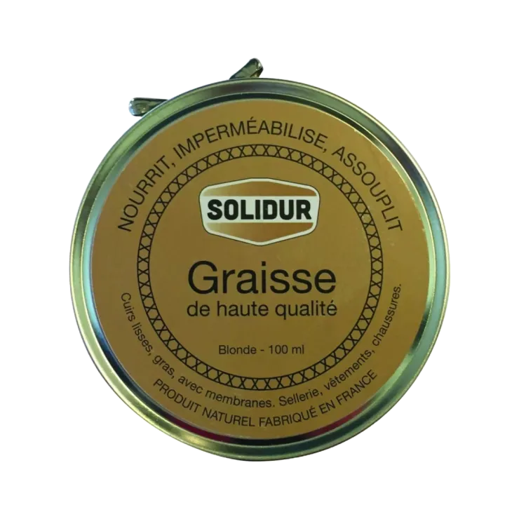 Graisse imperméabilisante pour cuir SOLIDUR — 1