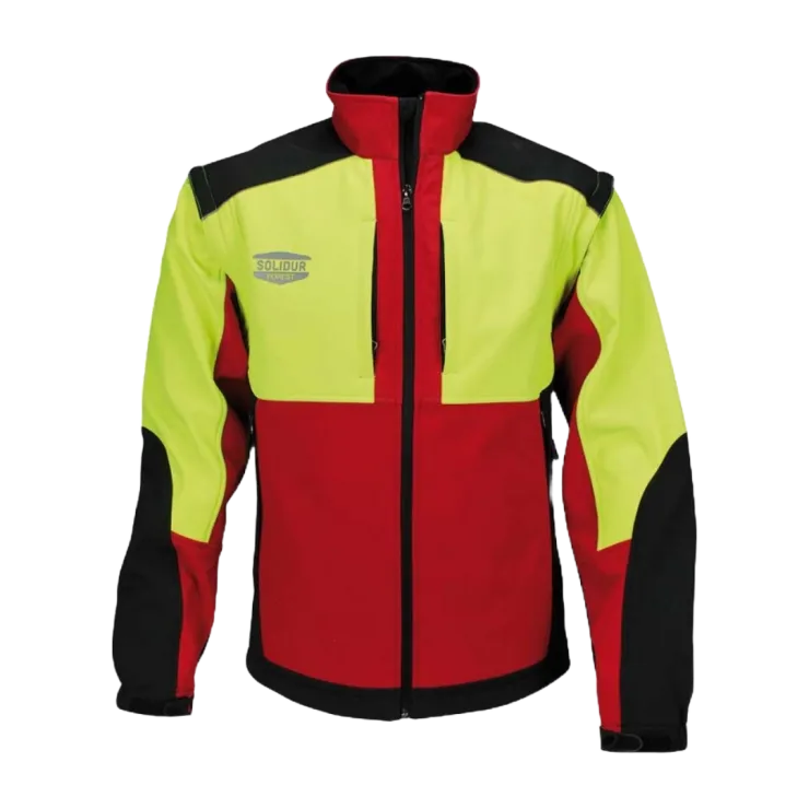 Veste de travail SOLIDUR SOFTSHELL - Rouge — 1
