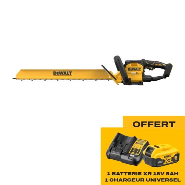 Taille-haies à batterie DEWALT DCMHT567 - Starter pack offert — 1