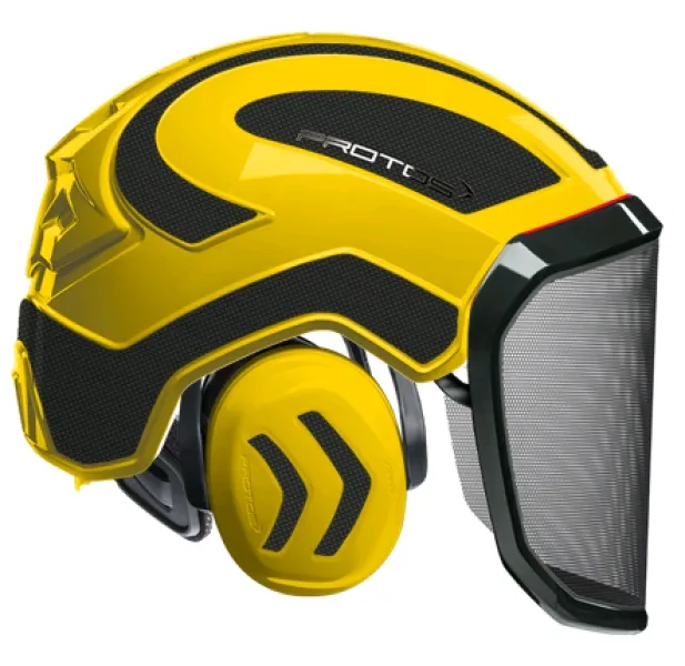 Casque Protos® Integral Forest (Jaune et Carbone) — 1