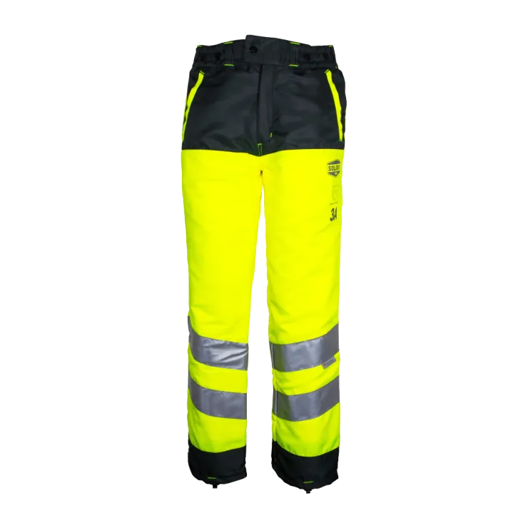 Pantalon anti-coupure SOLIDUR GLOW - Classe 3 - Type A - Jaune — 2