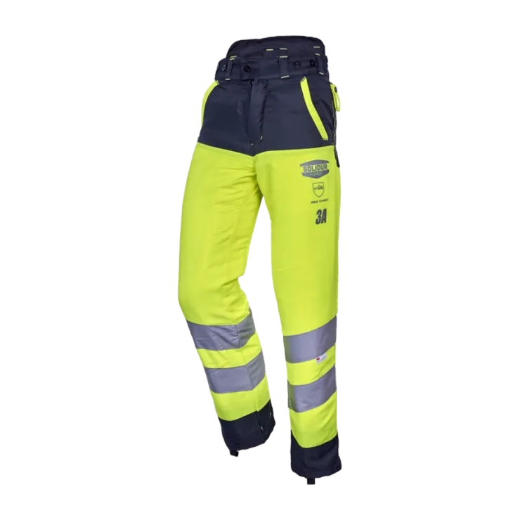 Pantalon anti-coupure SOLIDUR GLOW - Classe 3 - Type A - Jaune — 1