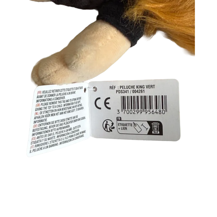 Peluche lion KING VERT KINGO — 3