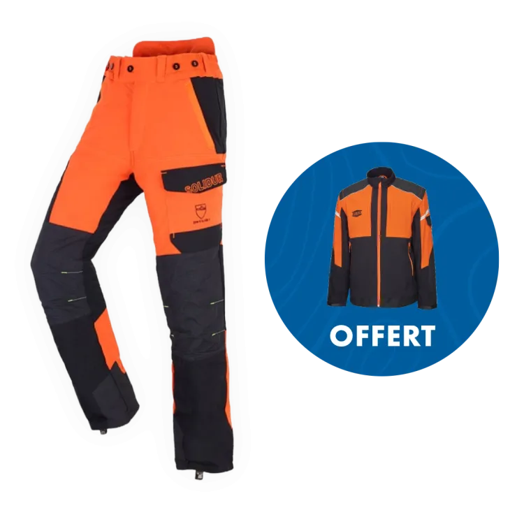 Pantalon anti-coupure SOLIDUR INFINITY - Classe 1 - Type A - Orange — 1