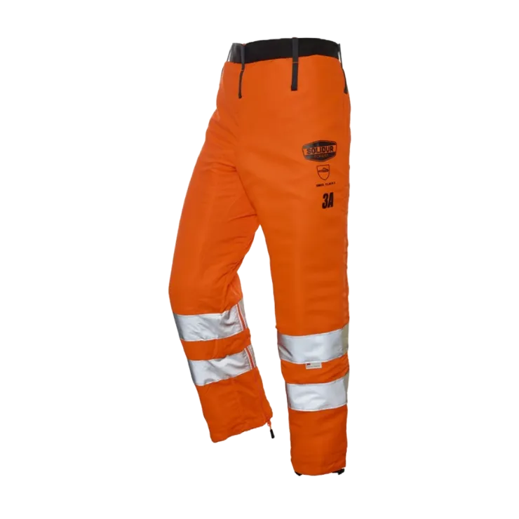 Jambières anti-coupure SOLIDUR GLOW - Classe 3 - Type A - Orange — 1