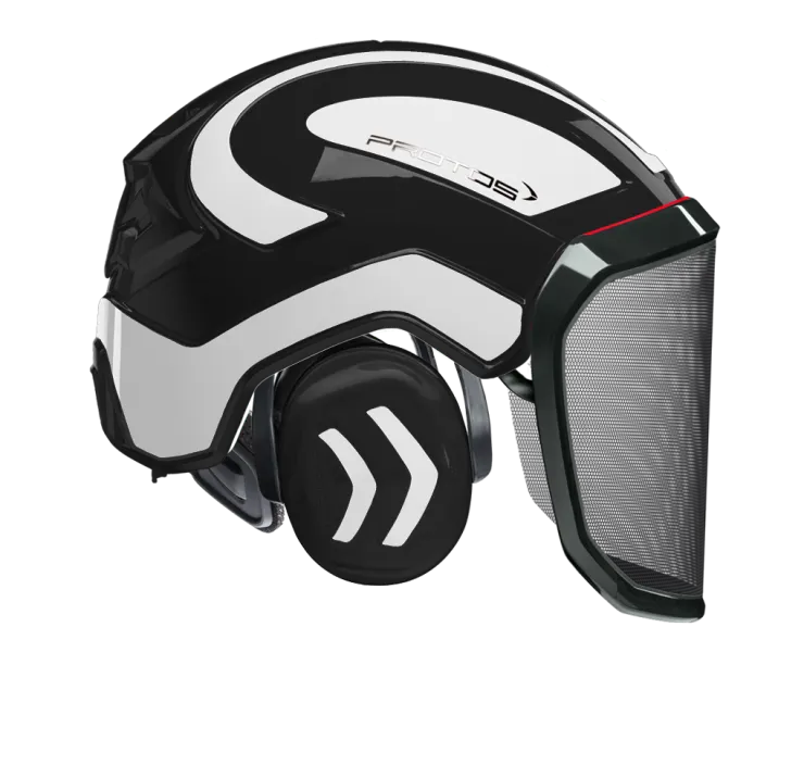 Casque Protos® Integral Forest (Noir et Blanc réfléchissant) — 1