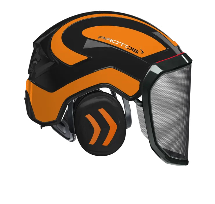 Casque Protos® Integral Forest (Noir et Orange) — 1