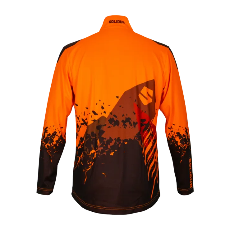 T-Shirt manches longues anti-UV SOLIDUR UPF40+ - Orange — 2