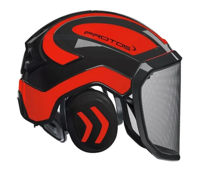 Casque Protos® Integral Forest (Noir et Orange fluo) — 1