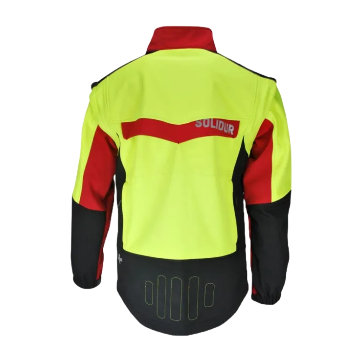 Veste de travail SOLIDUR SOFTSHELL - Rouge — 3