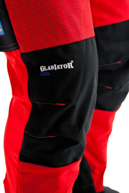 Pantalon anti-coupure PFANNER GLADIATOR VENTILATION - Classe 1 - Type A - Rouge — 4