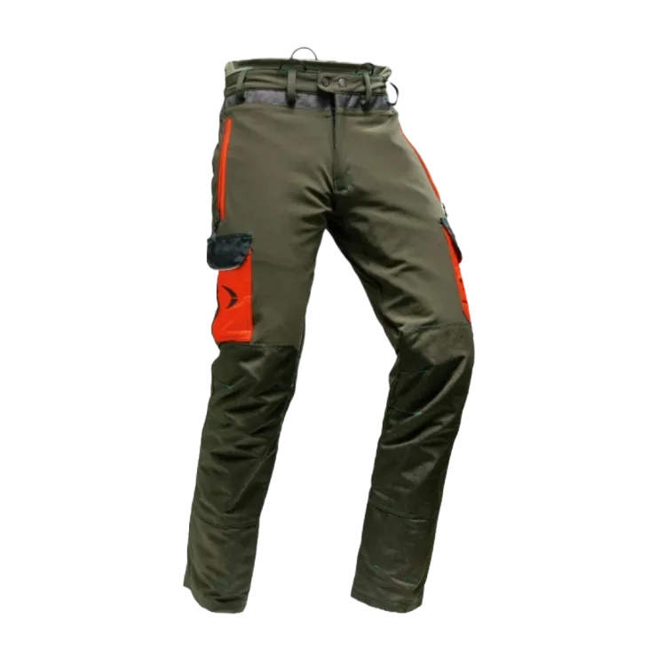 Pantalon anti-coupure PFANNER ARBORIST - Classe 1 - Type A - Vert/orange — 1
