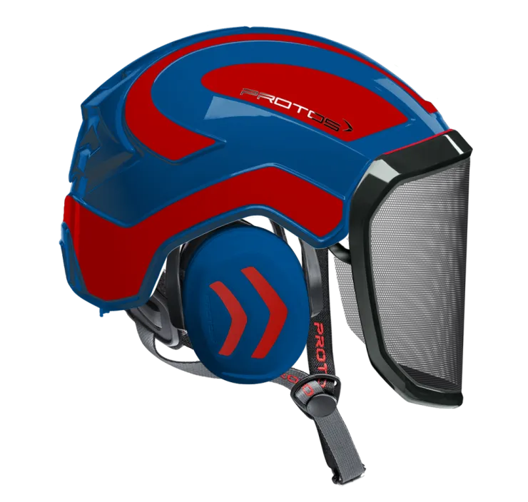 Casque Protos® Integral Arborist (Bleu et Rouge) — 1