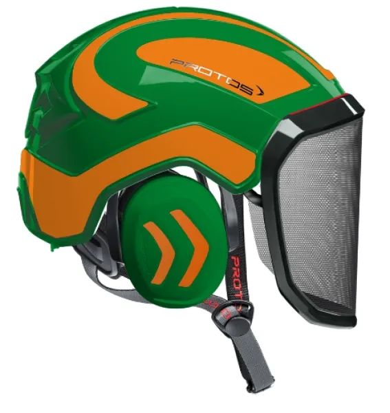 Casque Protos® Integral Arborist (Vert et Orange) — 1