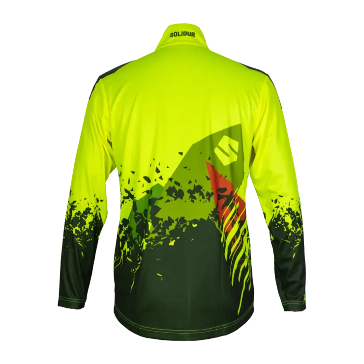 T-Shirt manches longues anti-UV SOLIDUR UPF40+ - Jaune — 2