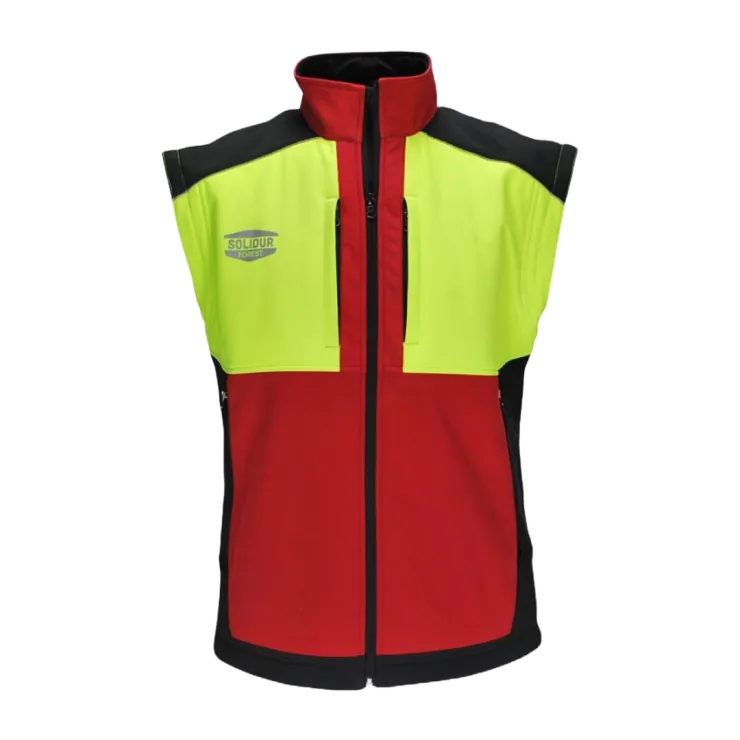 Veste de travail SOLIDUR SOFTSHELL - Rouge — 2