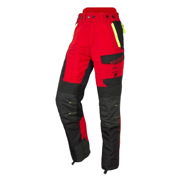 Pantalon anti-coupure SOLIDUR INFINITY - Classe 3 - Type A - Rouge — 1