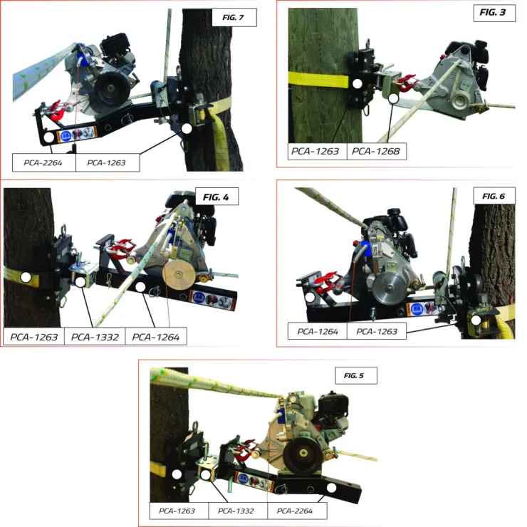 Système d'ancrage pour arbres et poteaux PORTABLE WINCH — 4