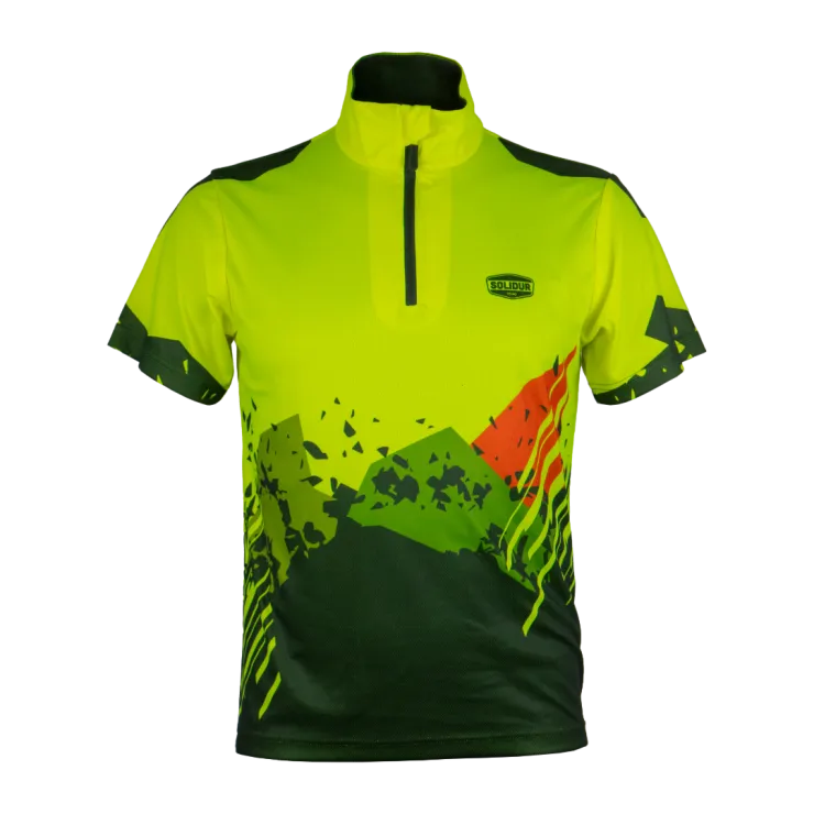 T-Shirt manches courtes anti-UV SOLIDUR UPF40+ - Jaune — 1