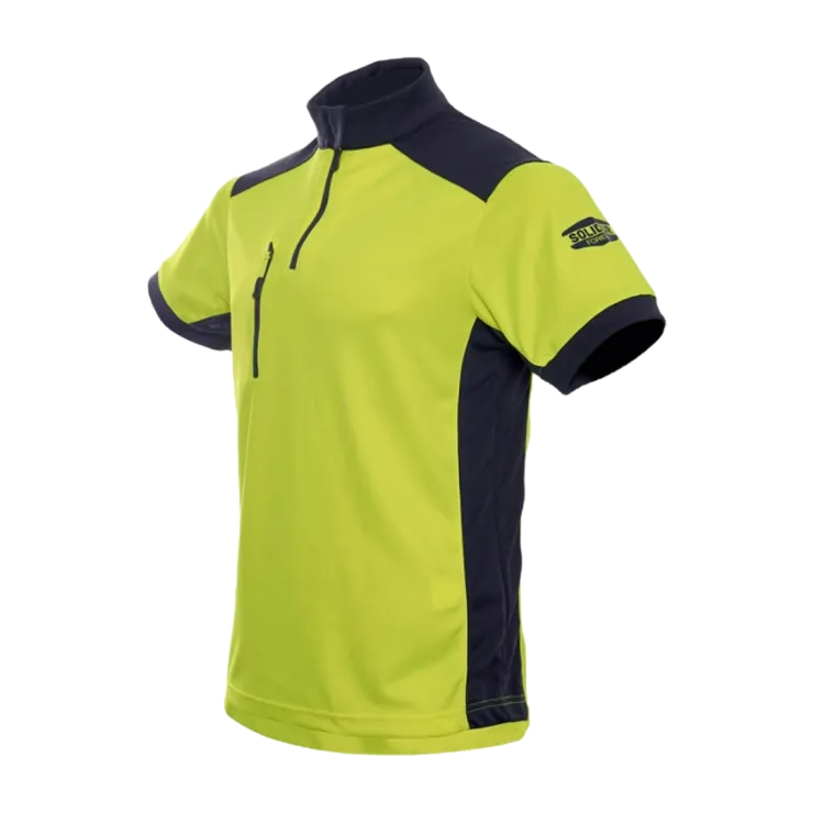 T-Shirt manches courtes anti-UV SOLIDUR UPF50+ - Jaune — 2