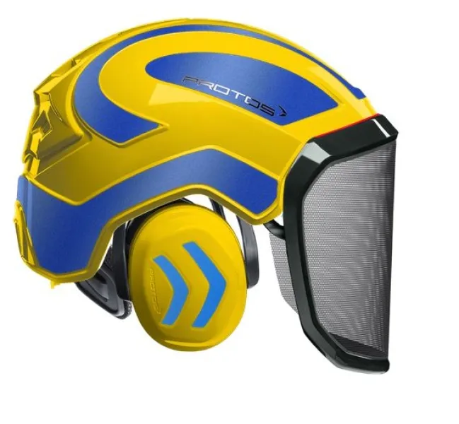 Casque Protos® Integral Forest (Jaune et Bleu métal) — 1