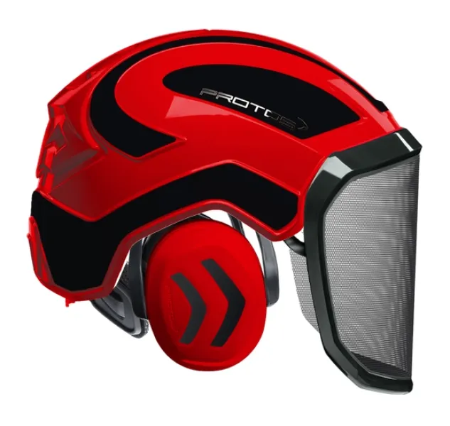 Casque Protos® Integral Forest (Rouge et Noir) — 1