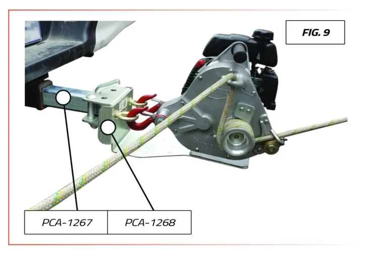 Tube carré PORTABLE WINCH — 2