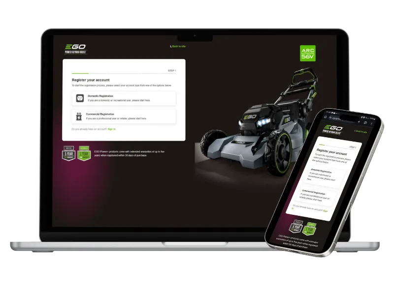Site internet et téléphone EGO Connect