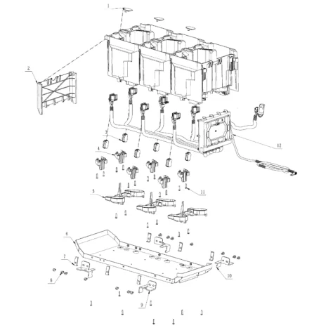 Ensemble Corffre à Batteries TR3801E-B