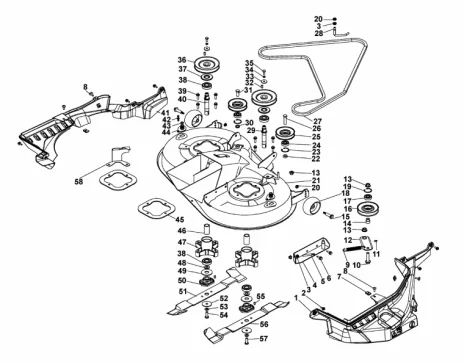 "Couvercles de protection plateau de coupe A,C (30""/76cm)"