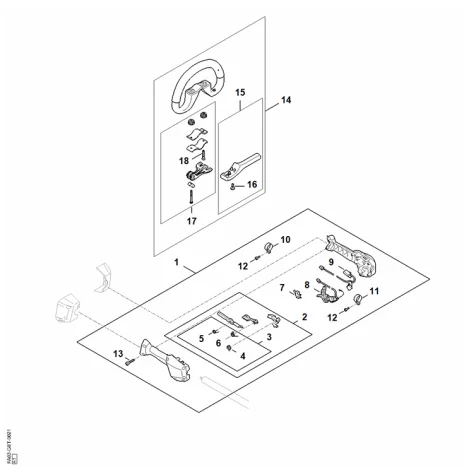 F - Poignée de commande