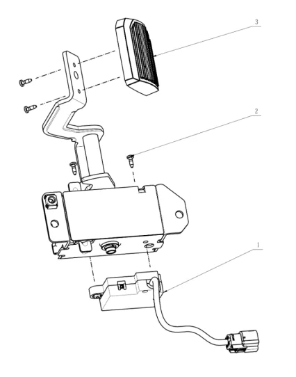 Pédale d'Accélérateur TR3801E-B