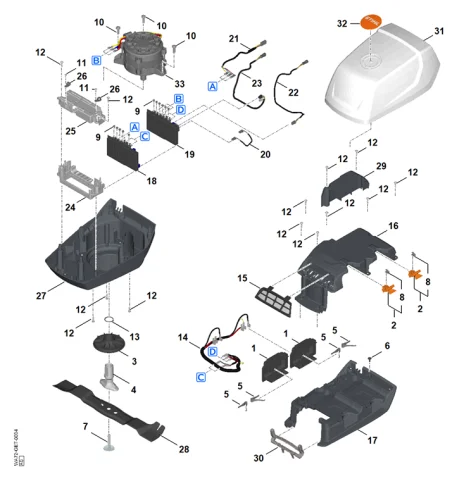 E - Moteur, lame