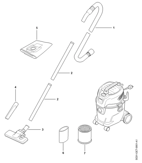 Outils, Accessoires optionnels