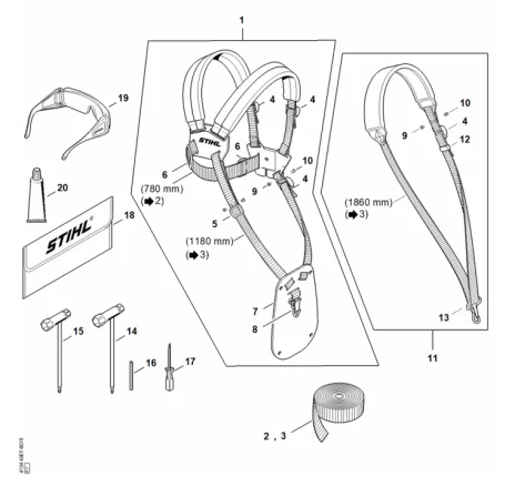 Harnais, Outils, Accessoires optionnels
