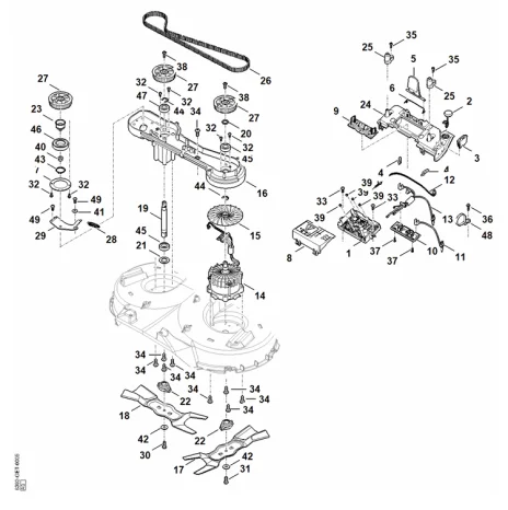 F - Système électronique, lame, moteur