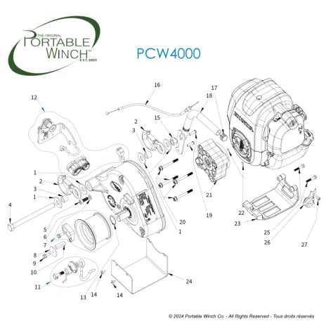 Pièces de rechange PCW4000