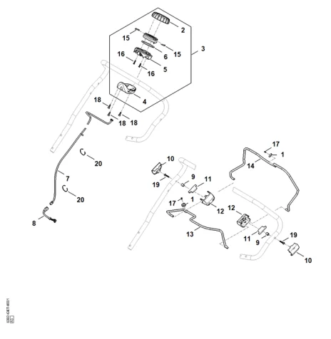 A - Guidon part haut