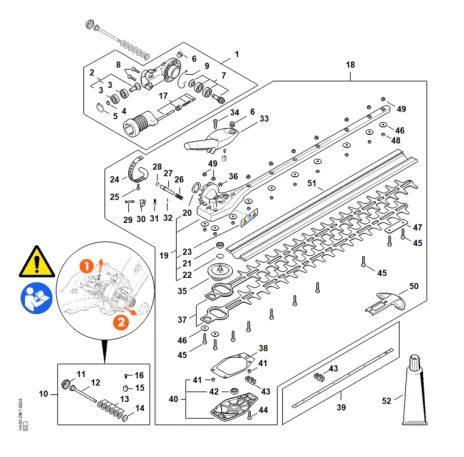 I - Réducteur de renvoi à angle réglable sur 145°, 600 mm