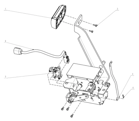 Pédale de Frein TR3801E-B