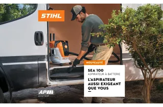 Nouveauté STIHL : Aspirateur à batterie SEA 100