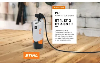 Nouveauté STIHL : Chargeur 3-en-1 PS 1