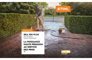 Nouveauté STIHL : Nettoyeur haute pression à batterie REA 100 PLUS