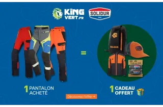 1 pantalon SOLIDUR acheté = 1 ou 2 produits SOLIDUR offerts