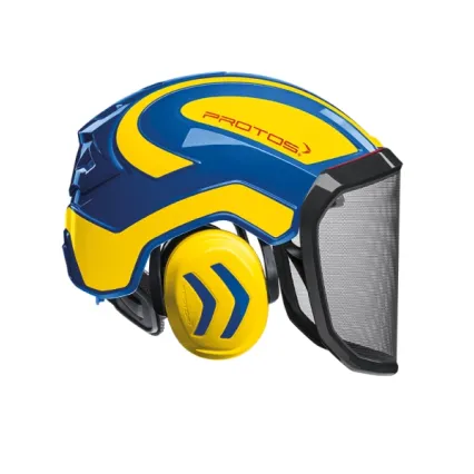 PROTOS Casque Protos® Integral Forest (Bleu et Jaune Fluo)