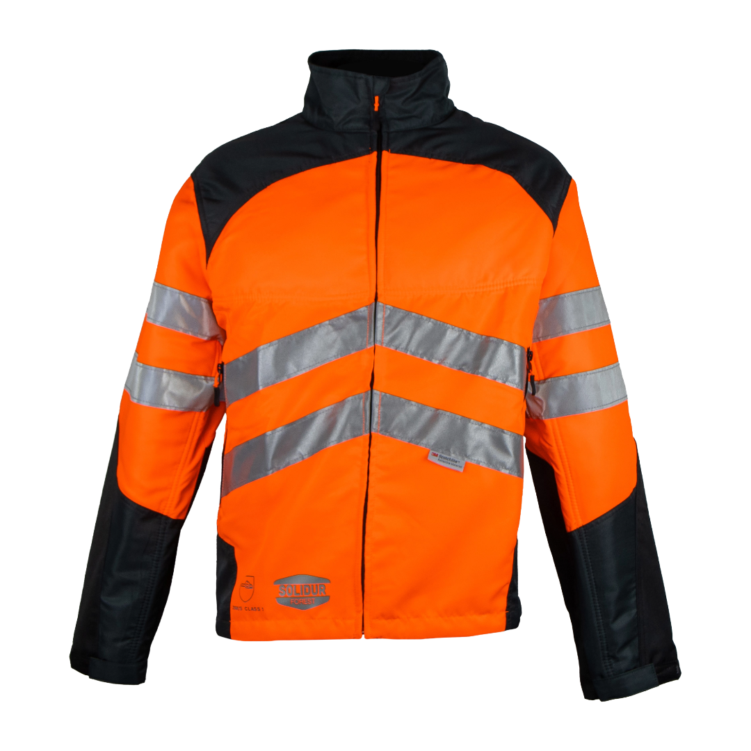 Veste anti-coupure SOLIDUR GLOW - Classe 1 - Type A - Orange