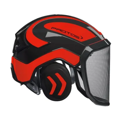 PROTOS Casque Protos® Integral Forest (Noir et Orange fluo)